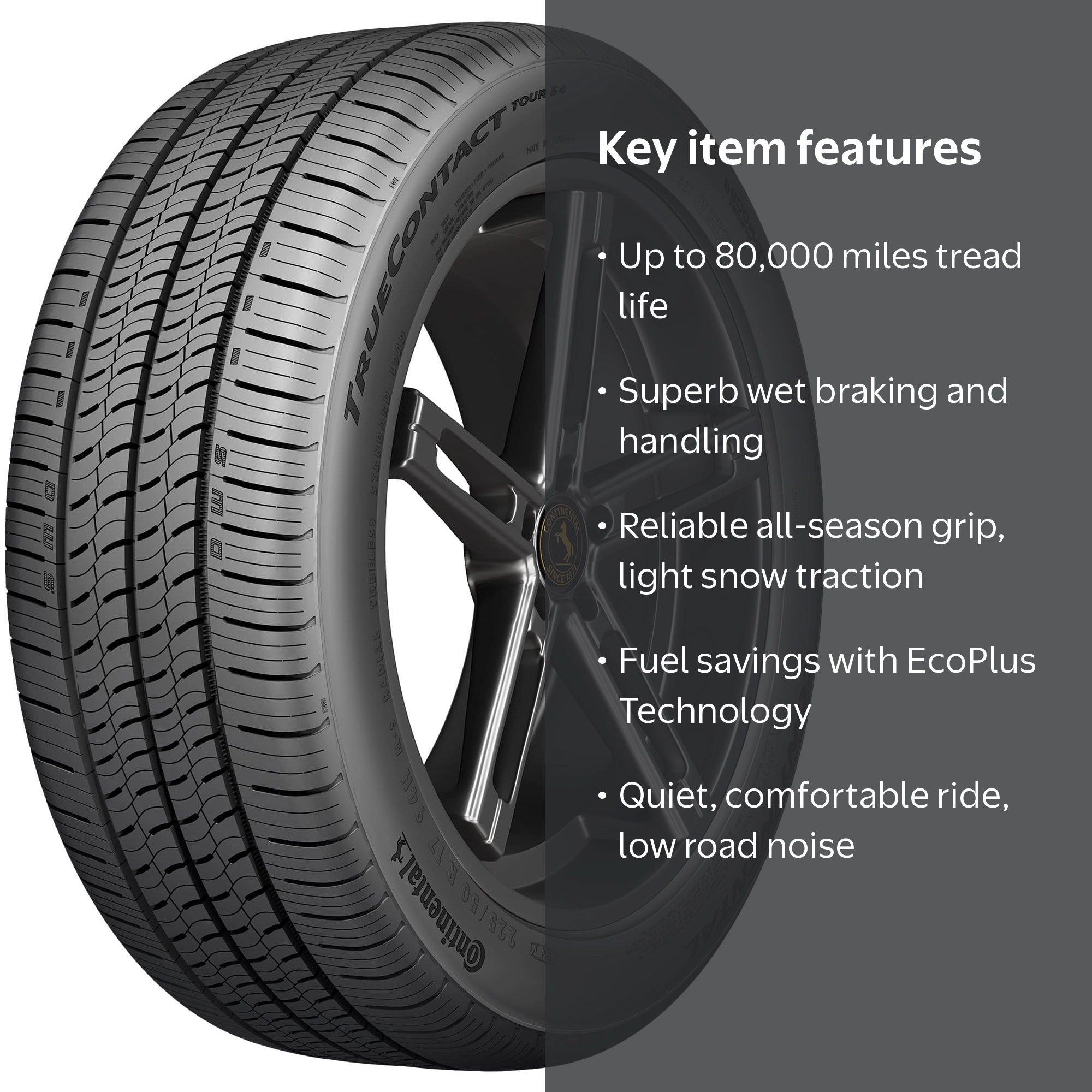 Continental TrueContact Tour 54 225/65R17 102T Passenger Tire
