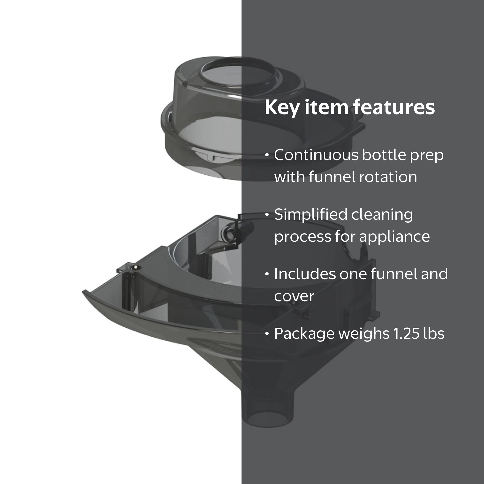 Baby Brezza Formula Pro Advanced Replacement Funnel & Cover Set
