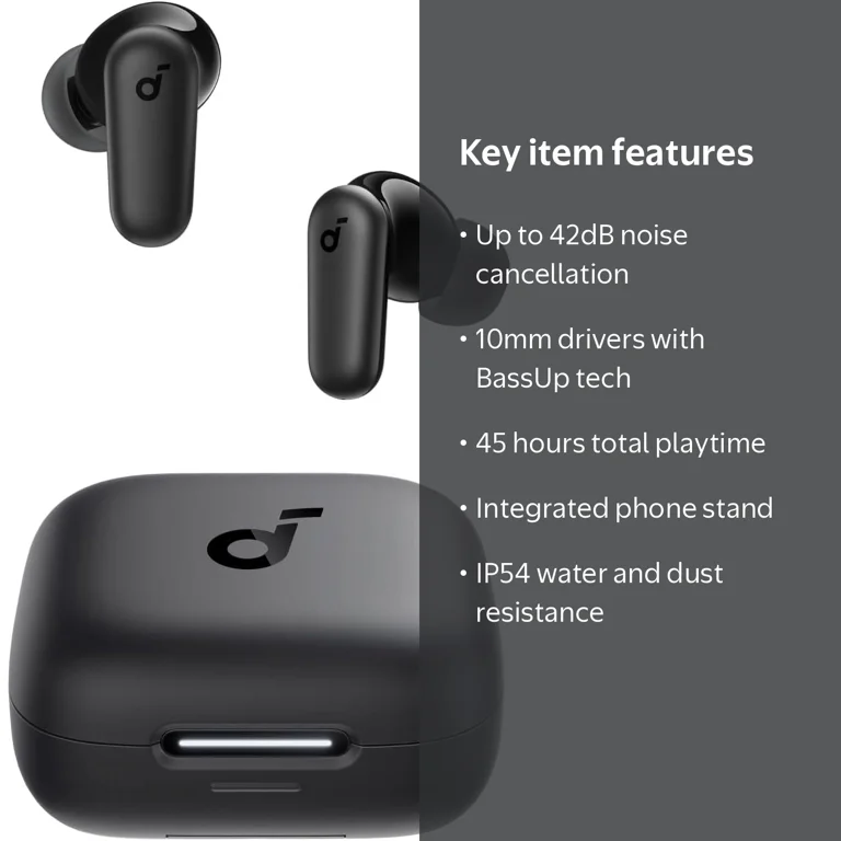 Soundcore, Earbuds, Noise Cancelling, 45H Playtime - Walmart.com