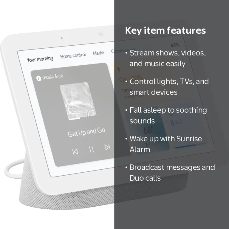 Google Nest Hub 2nd Gen - Smart Home Display with Google Assistant