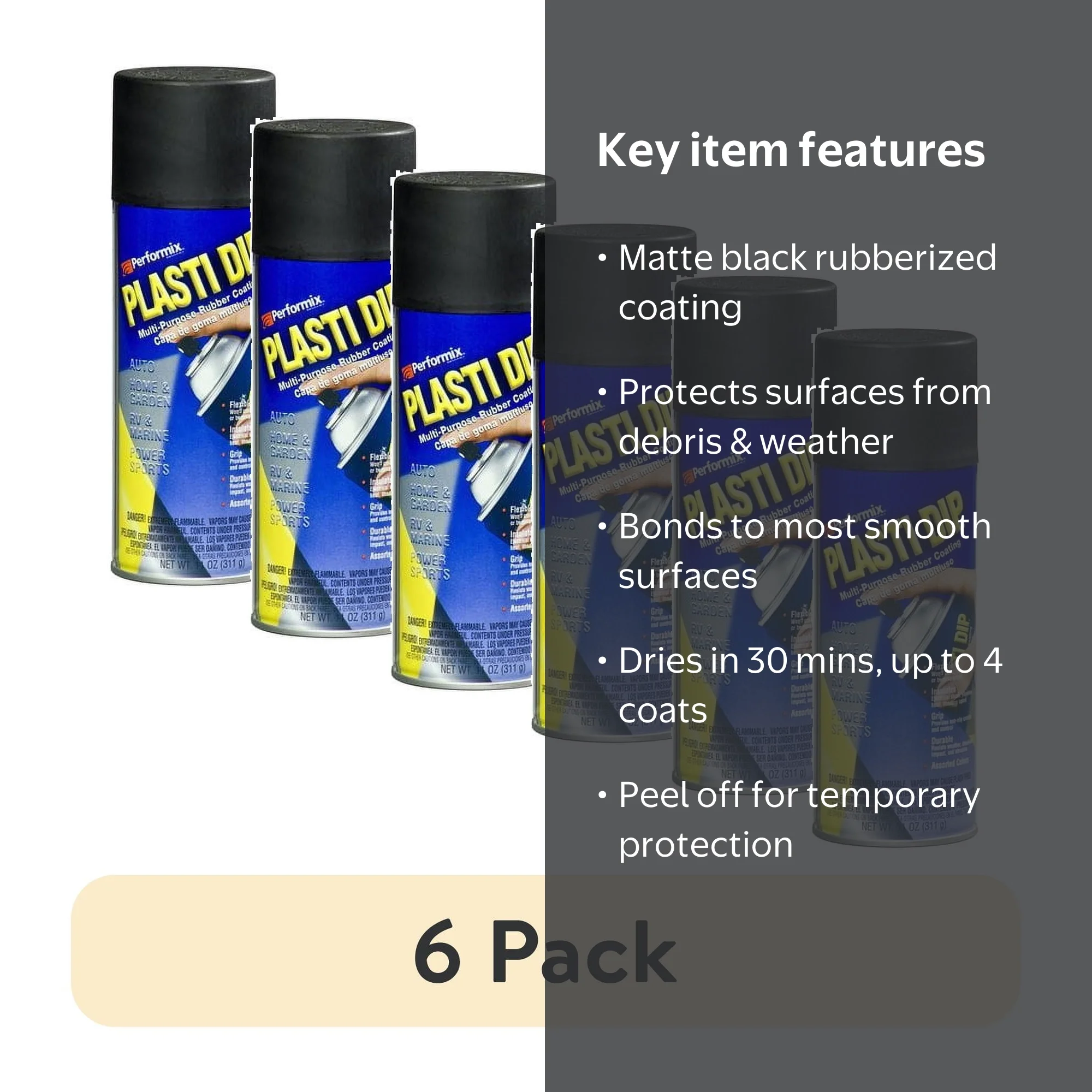 plasti dsip Dip PlastiDip 14.5-fl oz Red Dip Rubberized Coating 6 -Pack in the Rubberized Coatings department at Plasti Dip Products Category |