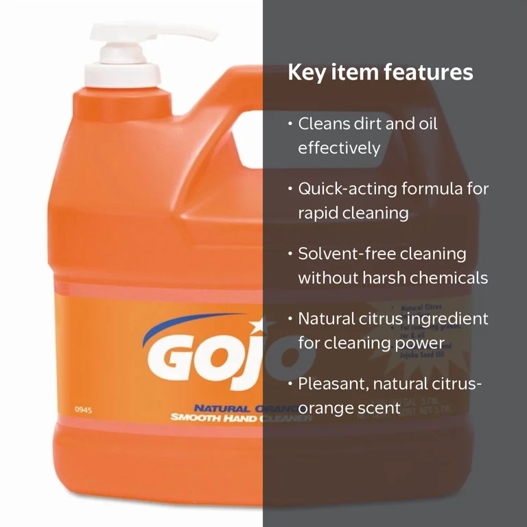 GOJO, Natural Orange Hand Cleaner, 1 gal, Citrus Scent - Walmart.com