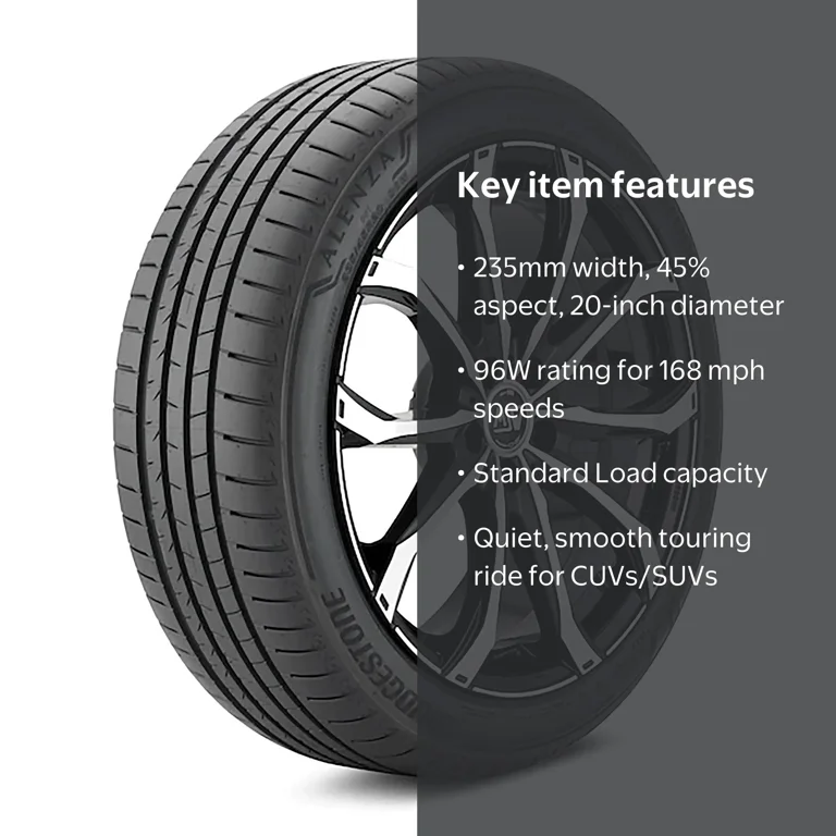 Bridgestone Alenza 001 UHP Summer 235/45R20 96W Passenger Tire