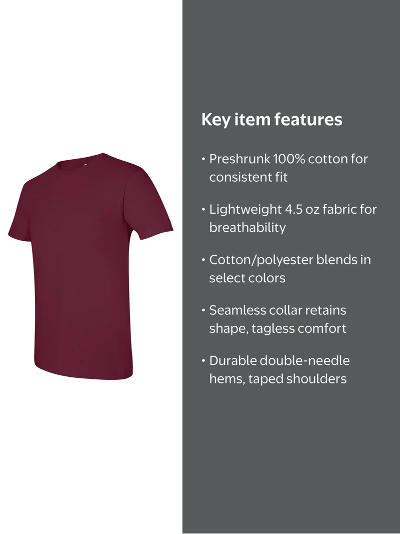 Gildan - Softstyle T-Shirt - 64000 - Maroon - Size: 2XL - Walmart.com