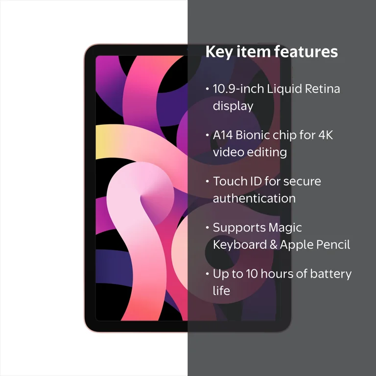 Apple 10.9-inch iPad Air Wi-Fi 64GB - Rose Gold - Walmart.com