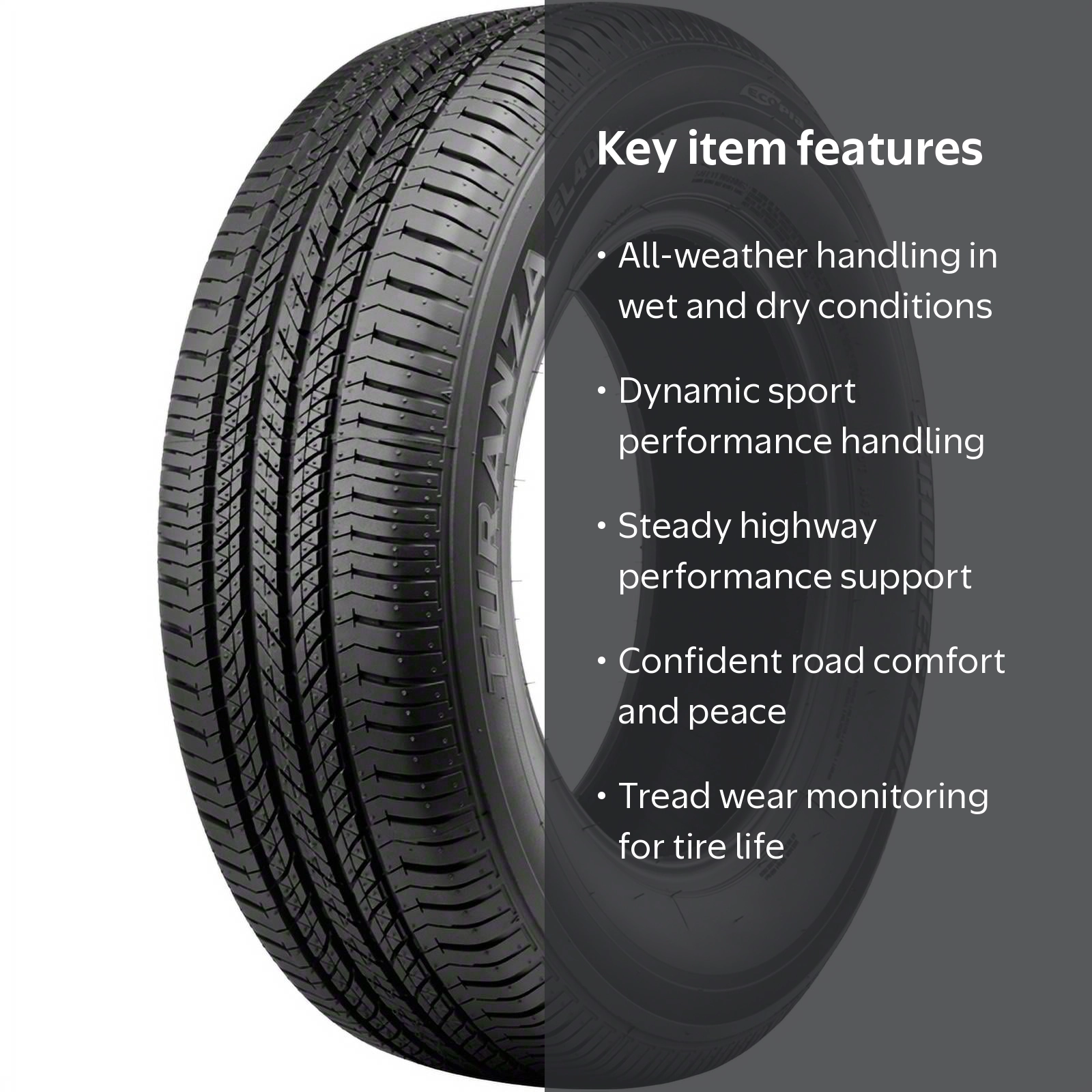 Bridgestone, Tire, P215/55R17 93V BSW, Sport Performance Handling