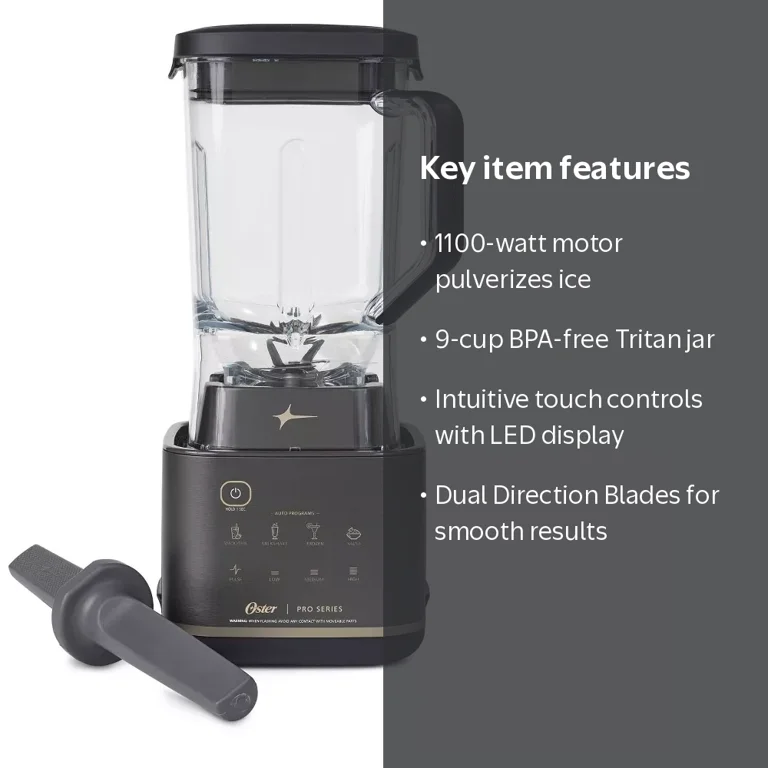 Oster, XL Professional Blender, 1100W, Black with 9-Cup Tritan Jar