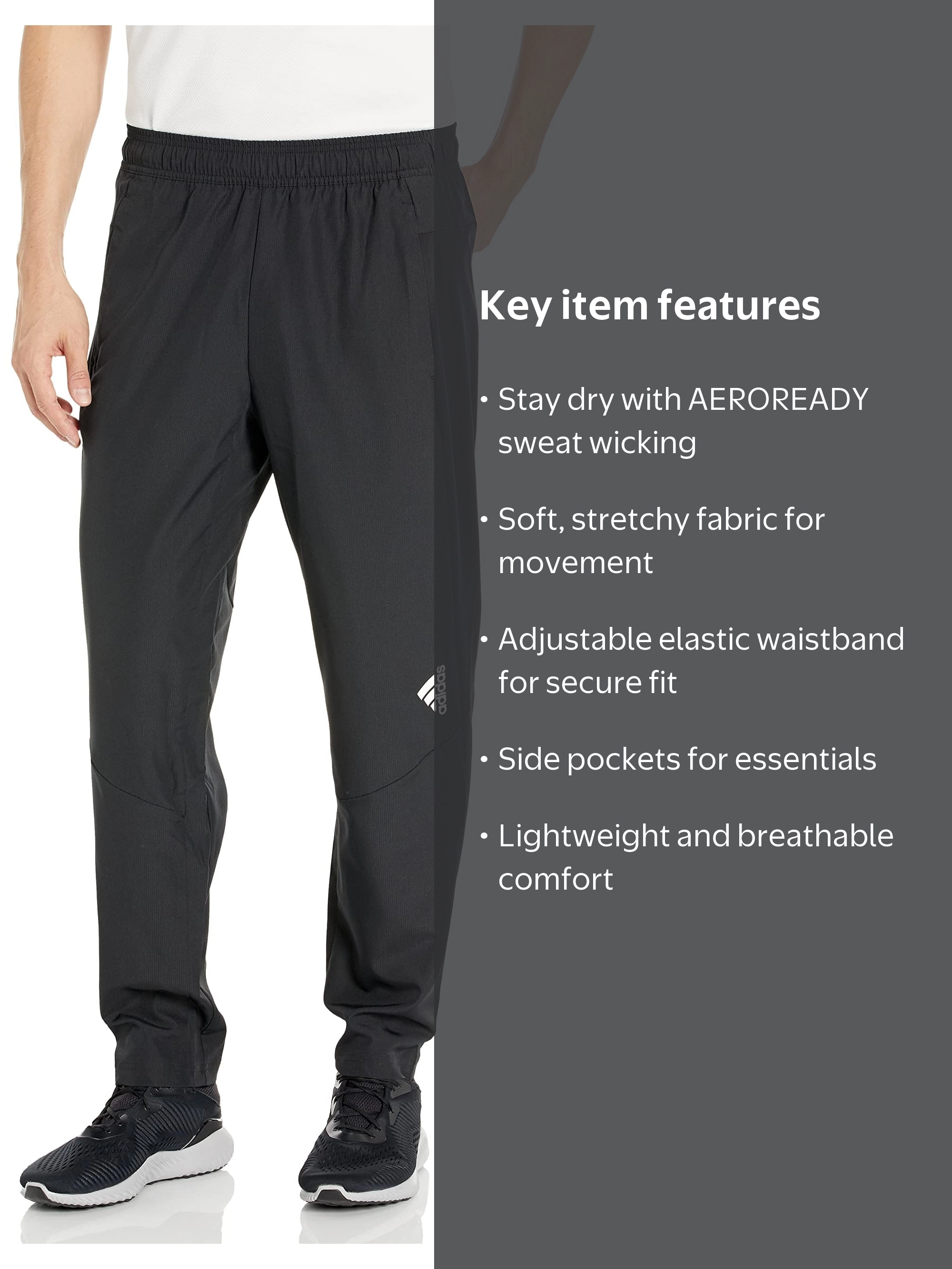 adidas Men's AEROREADY Designed 4 Movement Training Pants, Black