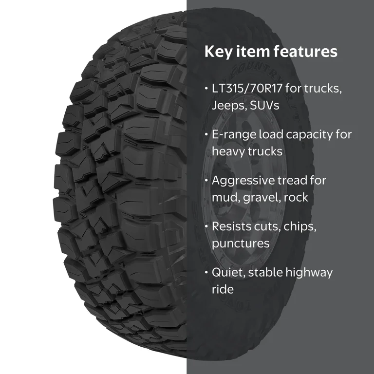 Toyo Open Country R/T Pro Rugged Terrain LT315/70R17 126/123Q E