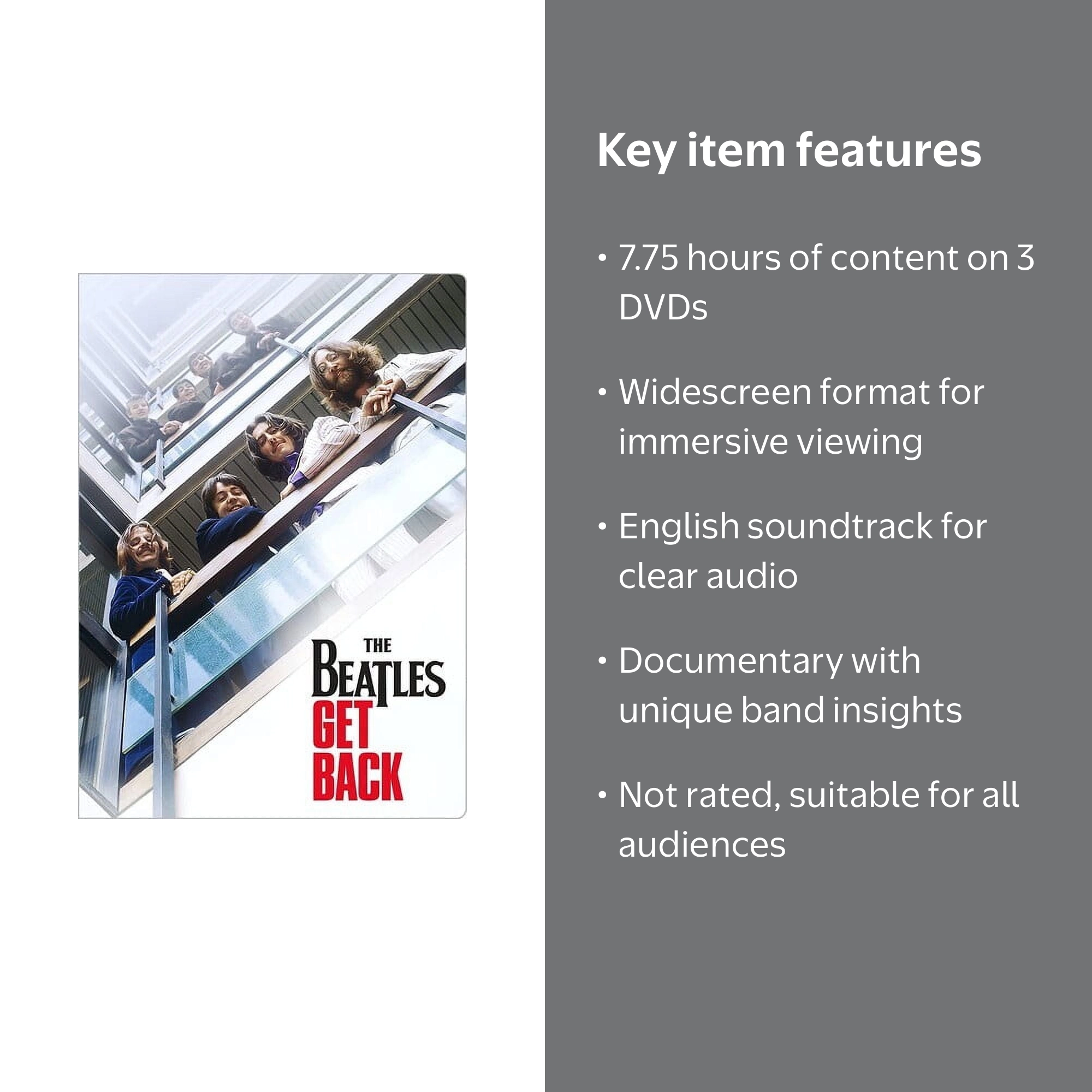◆THE BEATLES GET BACK DVD ３枚組 02069 Amazon.com: The Beatles: Get Back (Collector's Set) : Paul