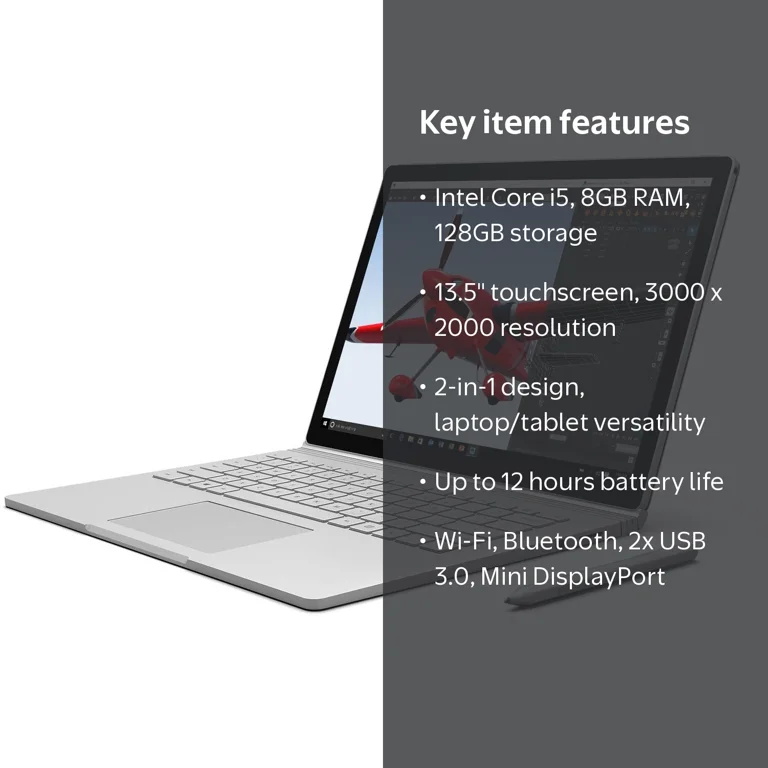 Microsoft Pro Computer Notebook: Surface Book Laptop 13.5