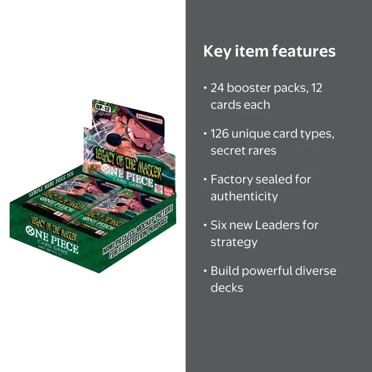 op 12 booster box pre order One Piece Card Game: Legacy of the Master (OP12) Includes Six Leaders with New Effects One Piece: Legacy of the