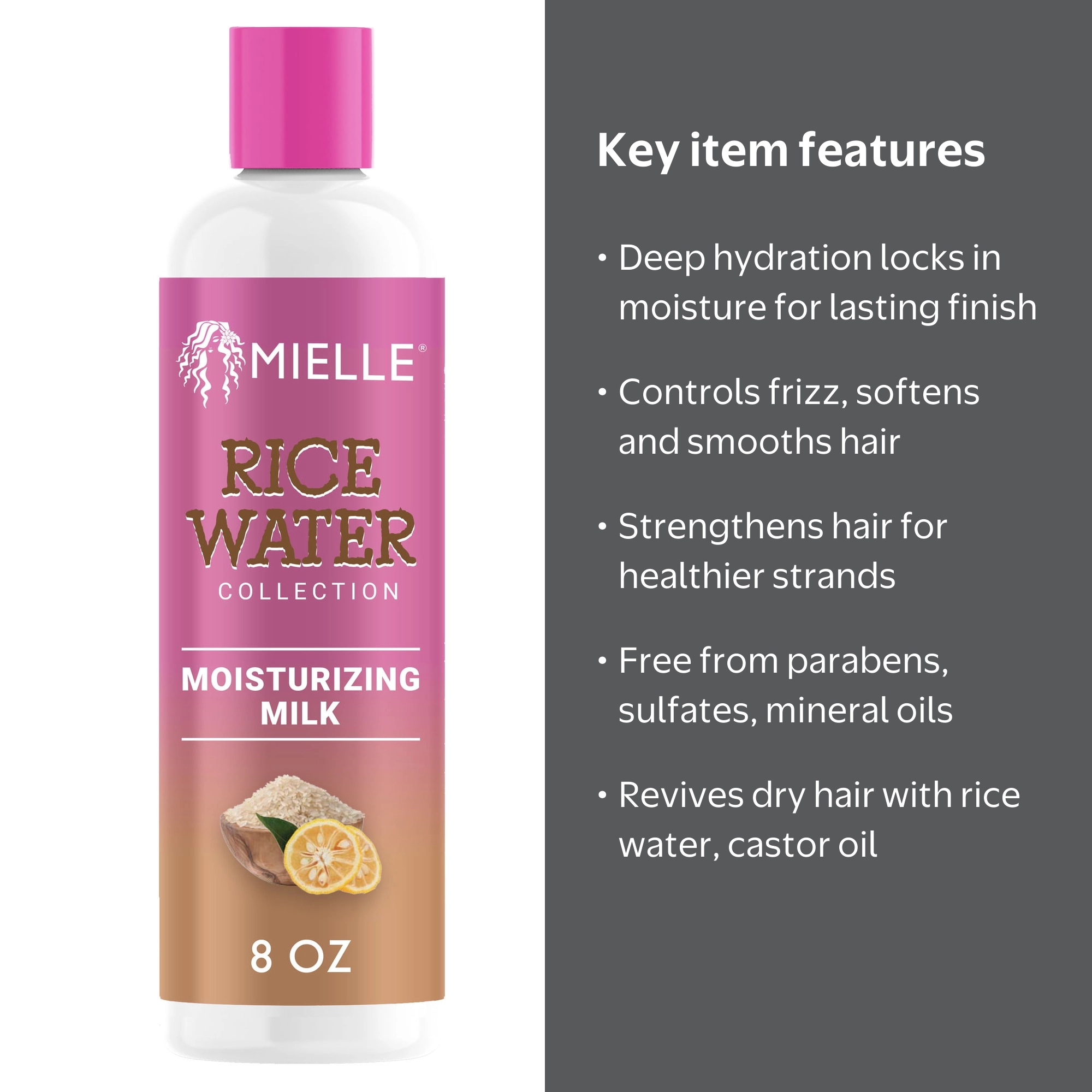 化粧水・ローション・トナー RICE FORCE DEEP MOISTURE LOTION 120ml Mielle Rice Water Hair Moisturizing Milk - 8 oz - Walmart.com