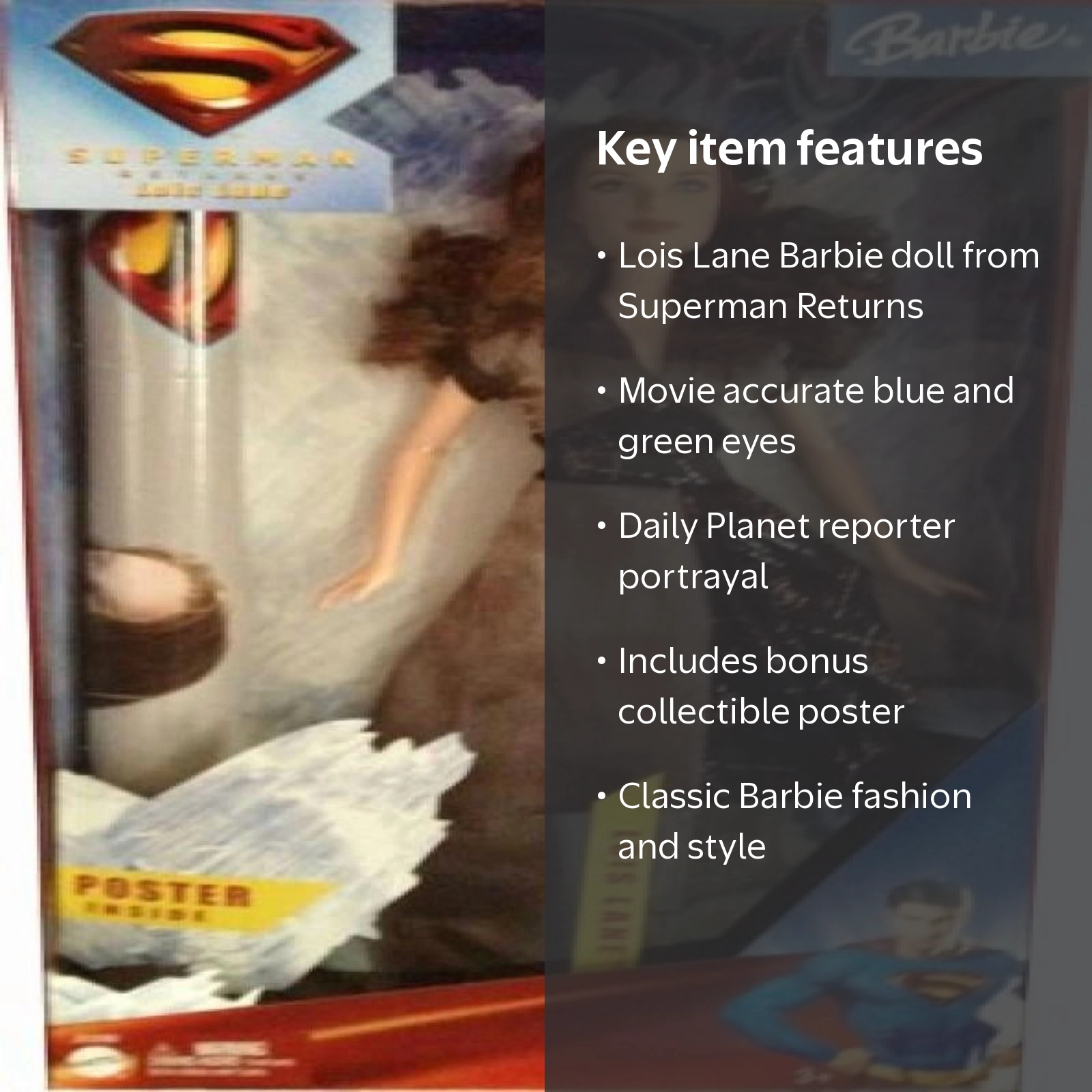 Barbie: Superman Comics - Lois Lane Doll - Walmart.com