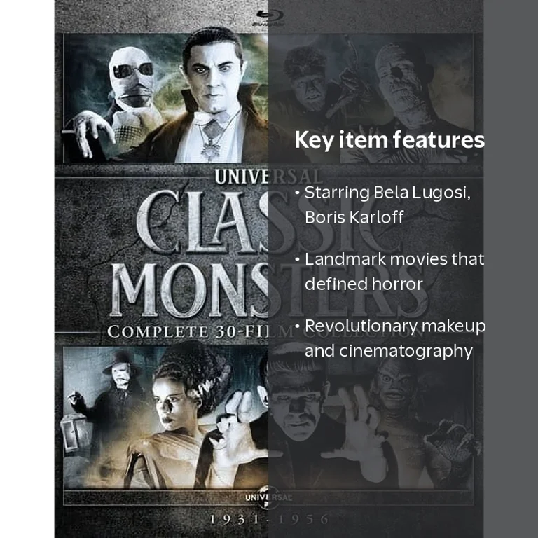 SDS, Universal Classic Monsters: Complete 30-Film Collection, Blu