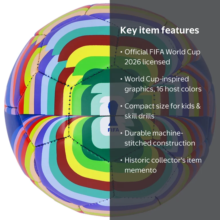 FIFA World Cup 2026 Mini Soccer Ball - Size 1 Amplified - Walmart.com