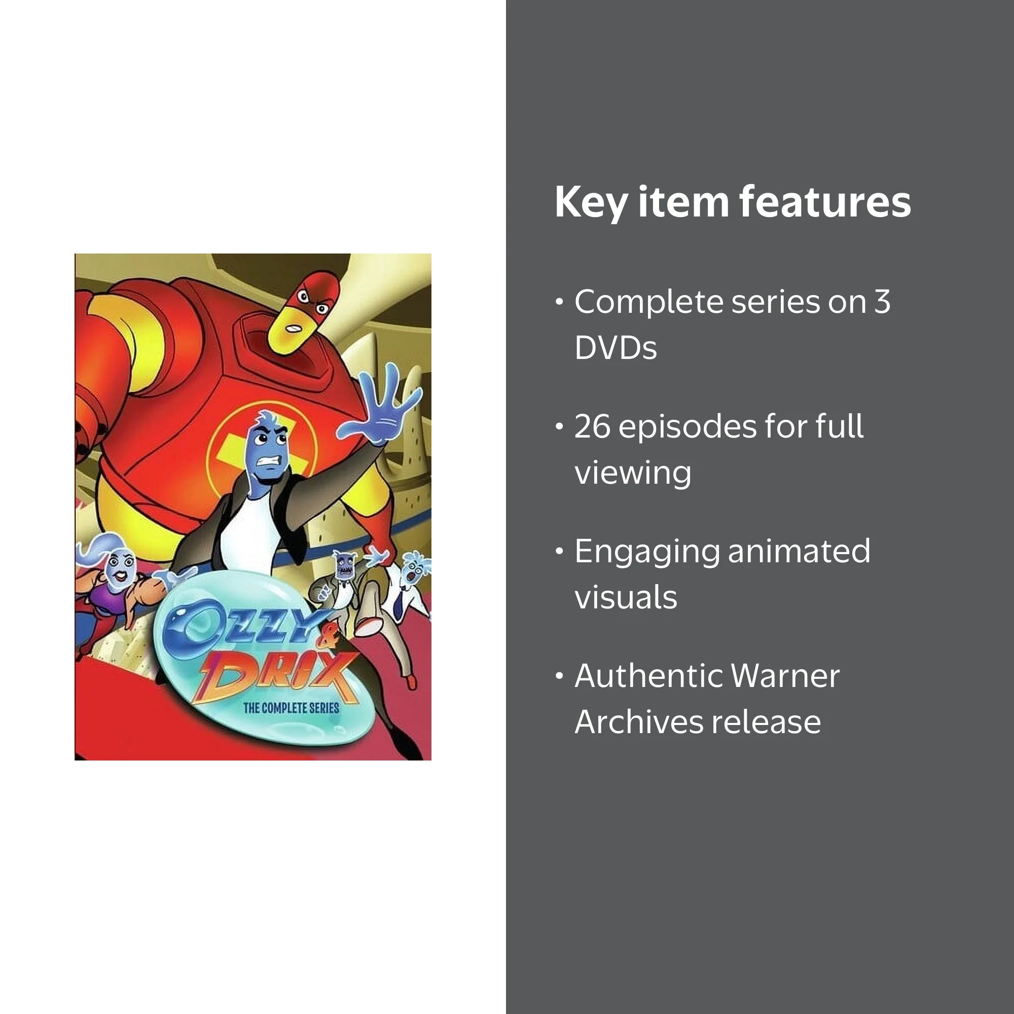 Ozzy & Drix: The Complete Series (DVD), Warner Archives, Animation