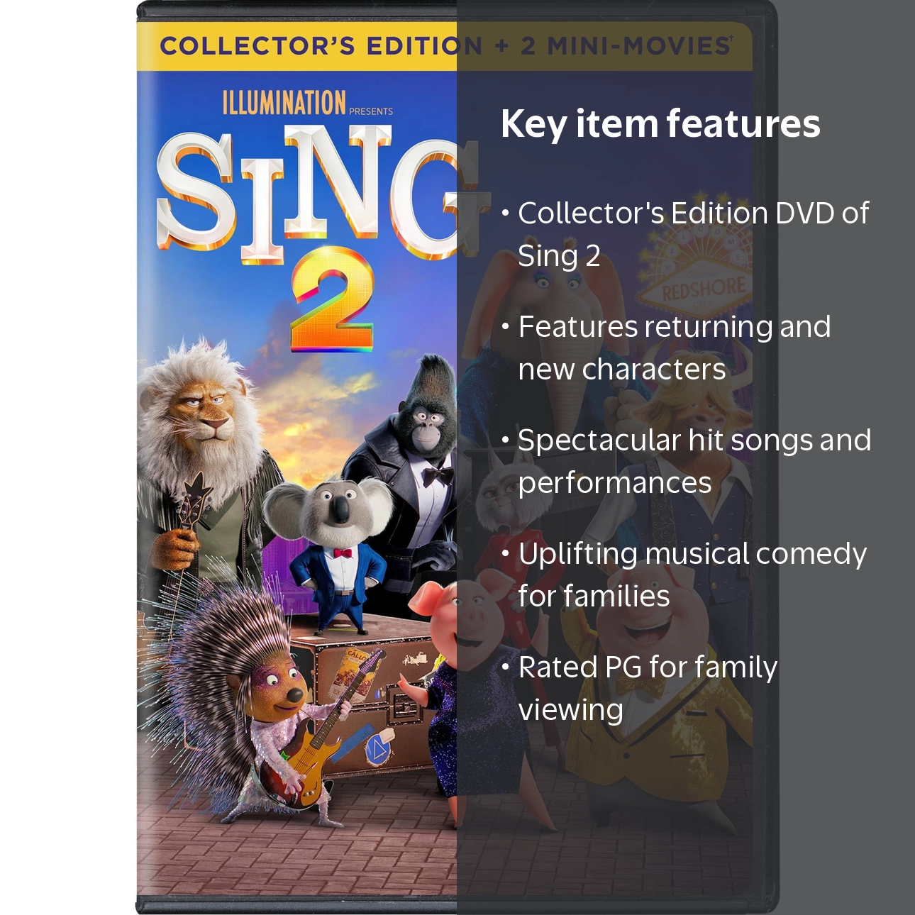 Sing 2 - Collector's Edition DVD, Animation Adventure Comedy Movie