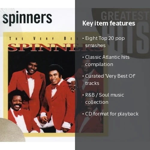 Atlantic, The Spinners CD, Very Best of, Includes 8 Top 20 Pop