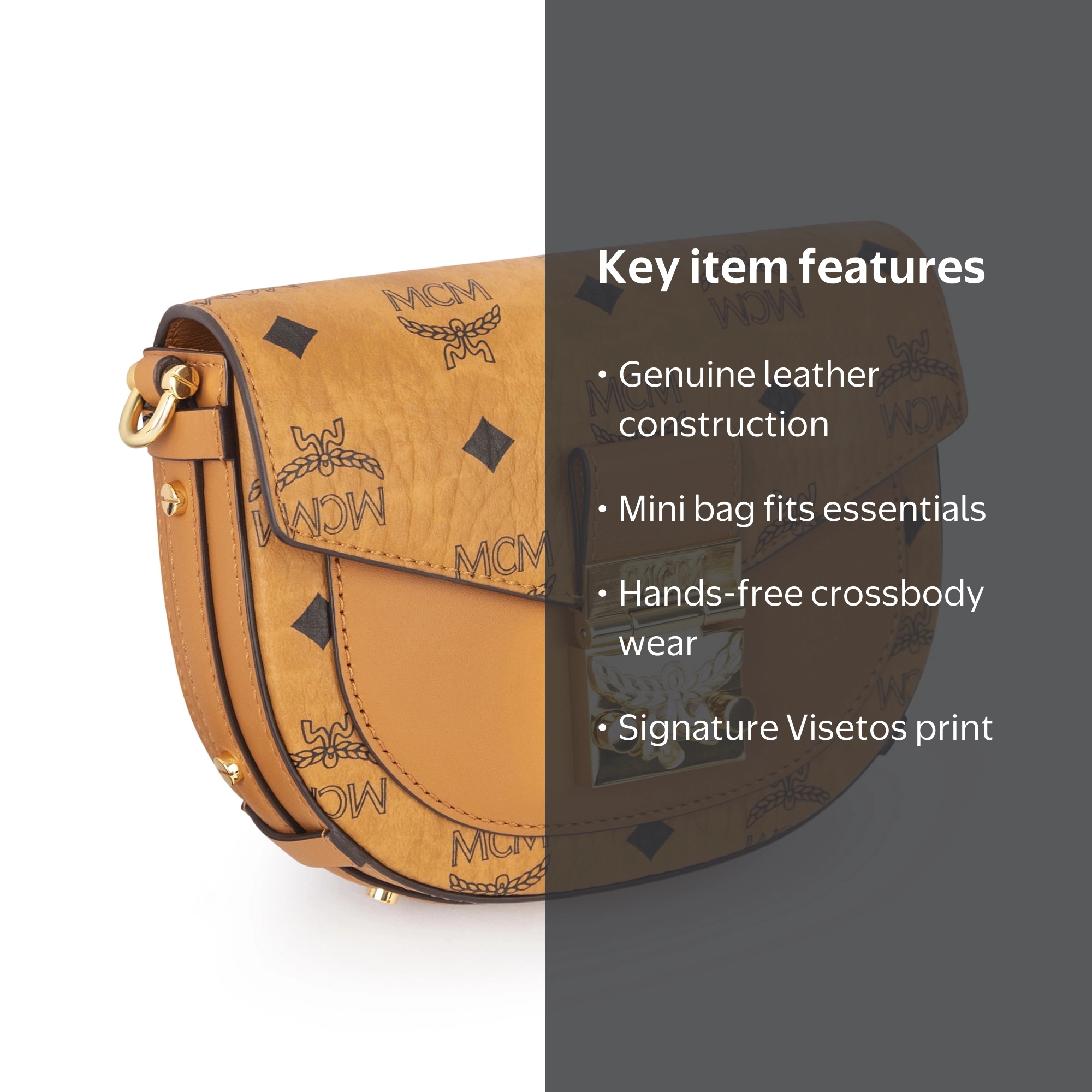 MCM Women's Patricia Visetos Crossbody Mini Bag MWRAAPA08CO001