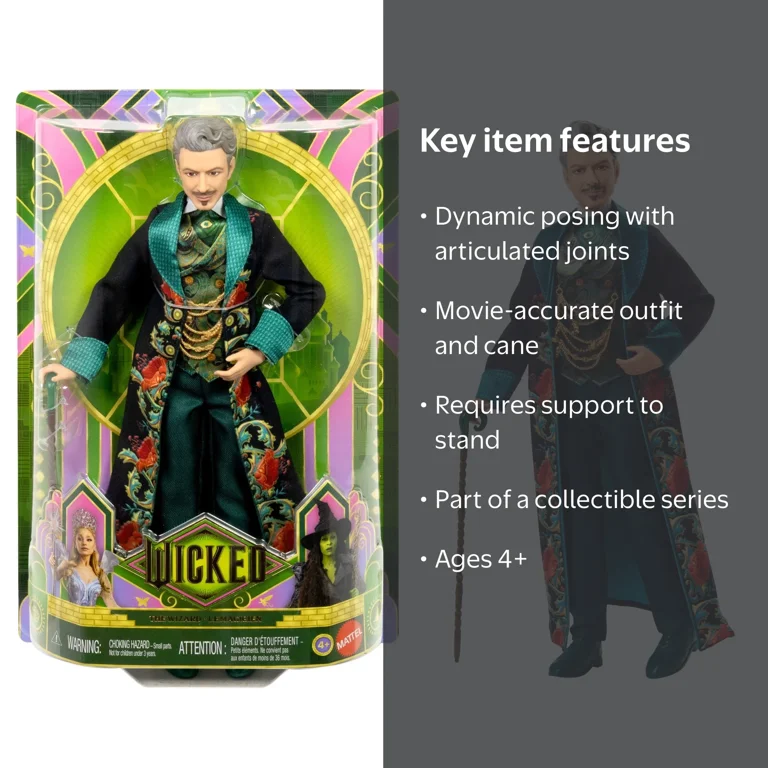 Mattel Universal Wicked 魔法使いファッションドール フィ Universal Pictures' Wicked: For Good the Wizard Fashion Doll