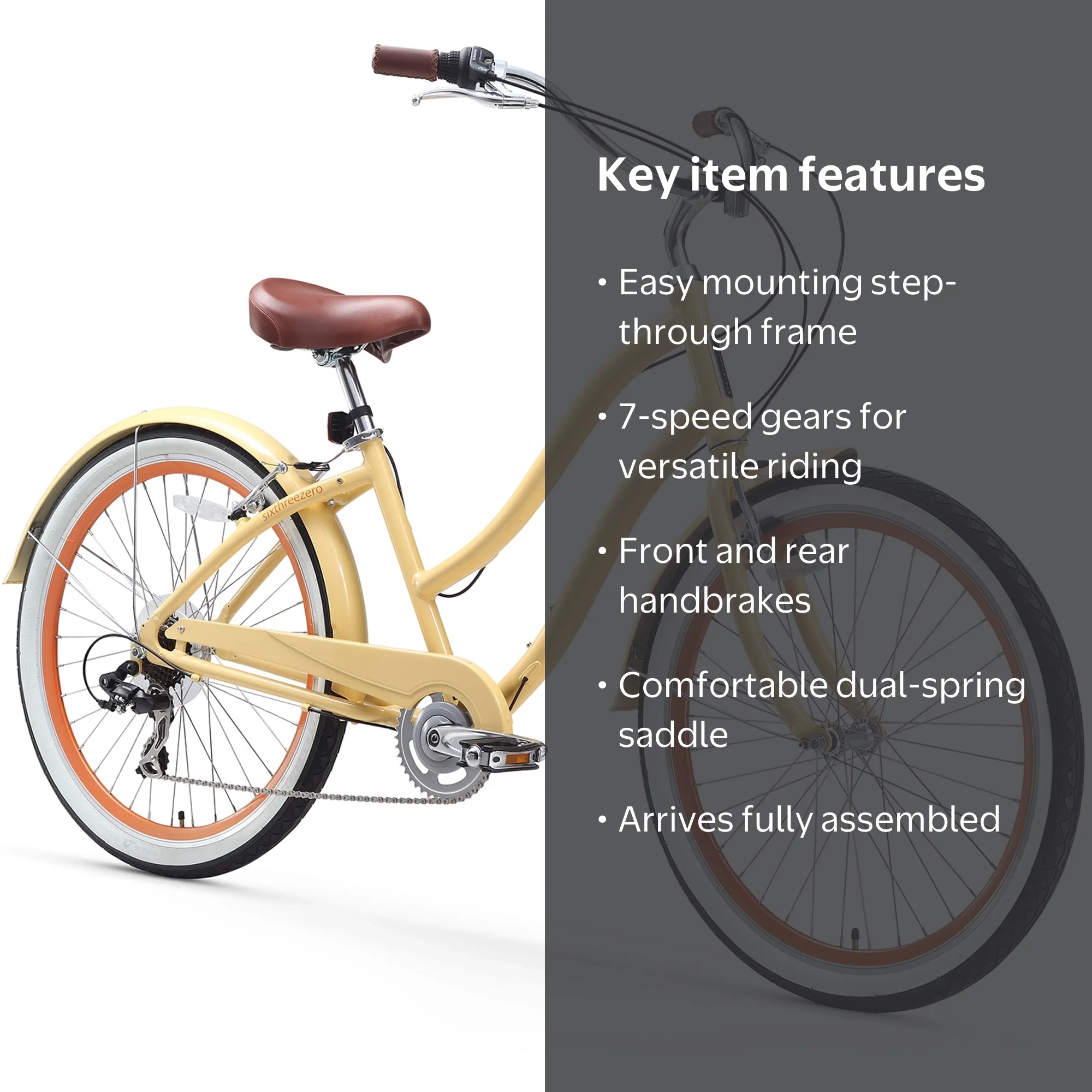 sixthreezero Every journey Women's 7-Speed Step-Through Hybrid