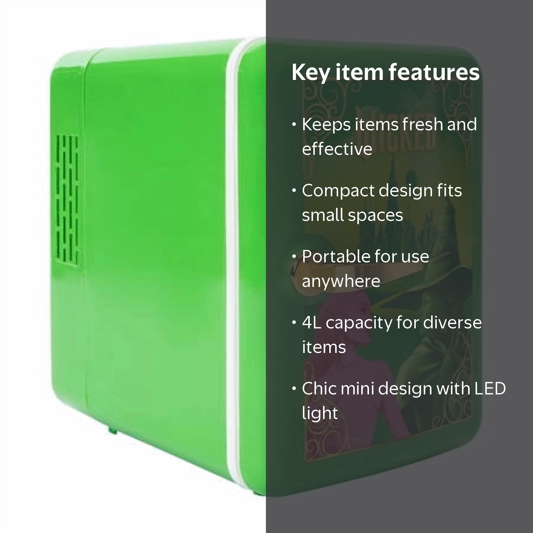 【新品未開封】ヤングリヴィング ウィンターグリーン 15ml 4本セット Wicked Beauty Fridge /Glinda Green 4L Portable Mini Refrigerator