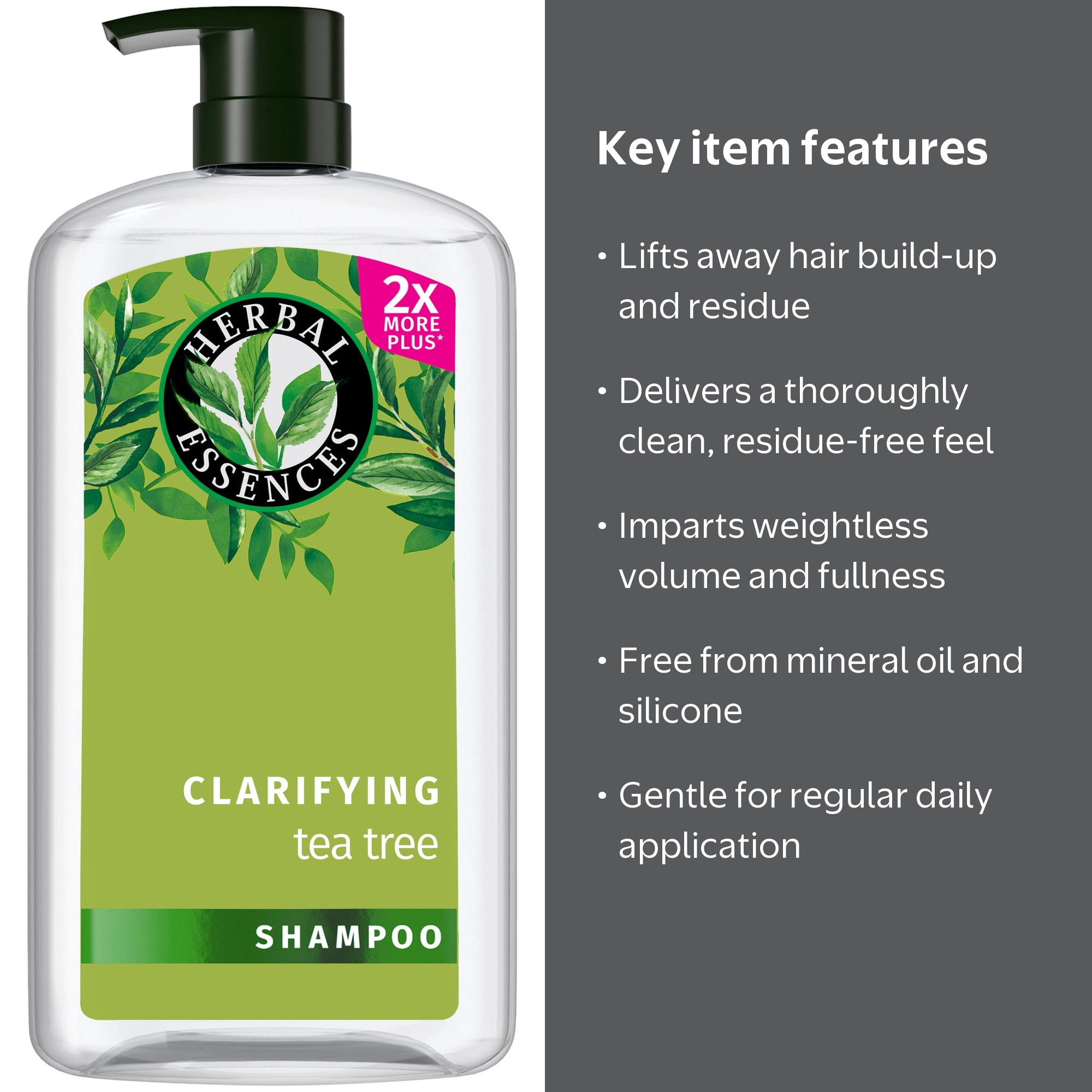 Herbal Essences Clarifying Shampoo, Tea Tree, 33.8 fl oz - Walmart.com