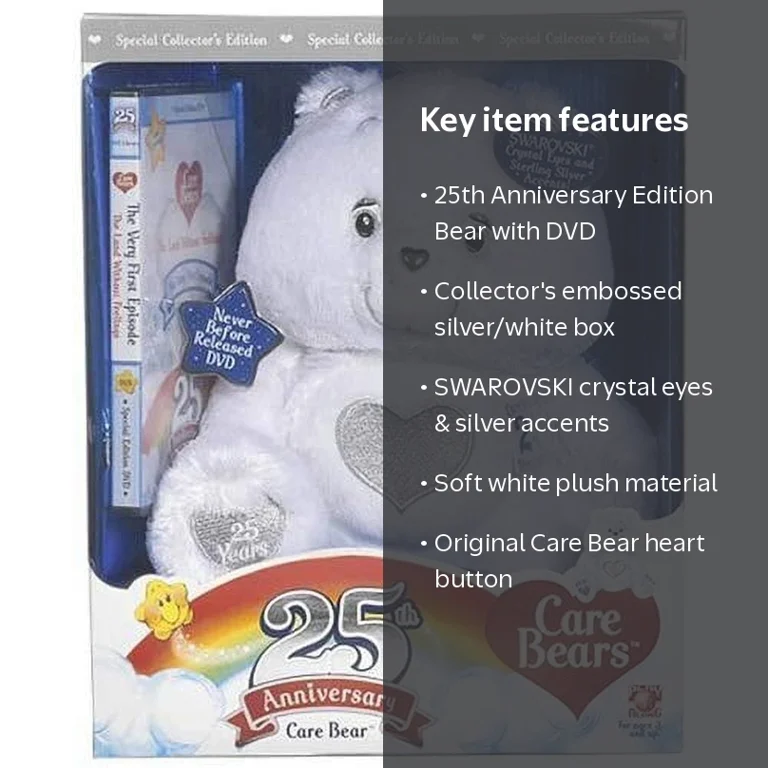 Play Along, Care Bears 25th Anniversary Bear with DVD - Walmart.com