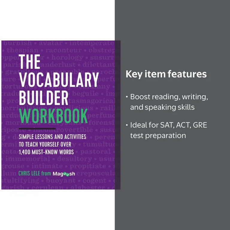Chris Lele, Vocabulary Workbook, 1400+ Words, Simple Lessons