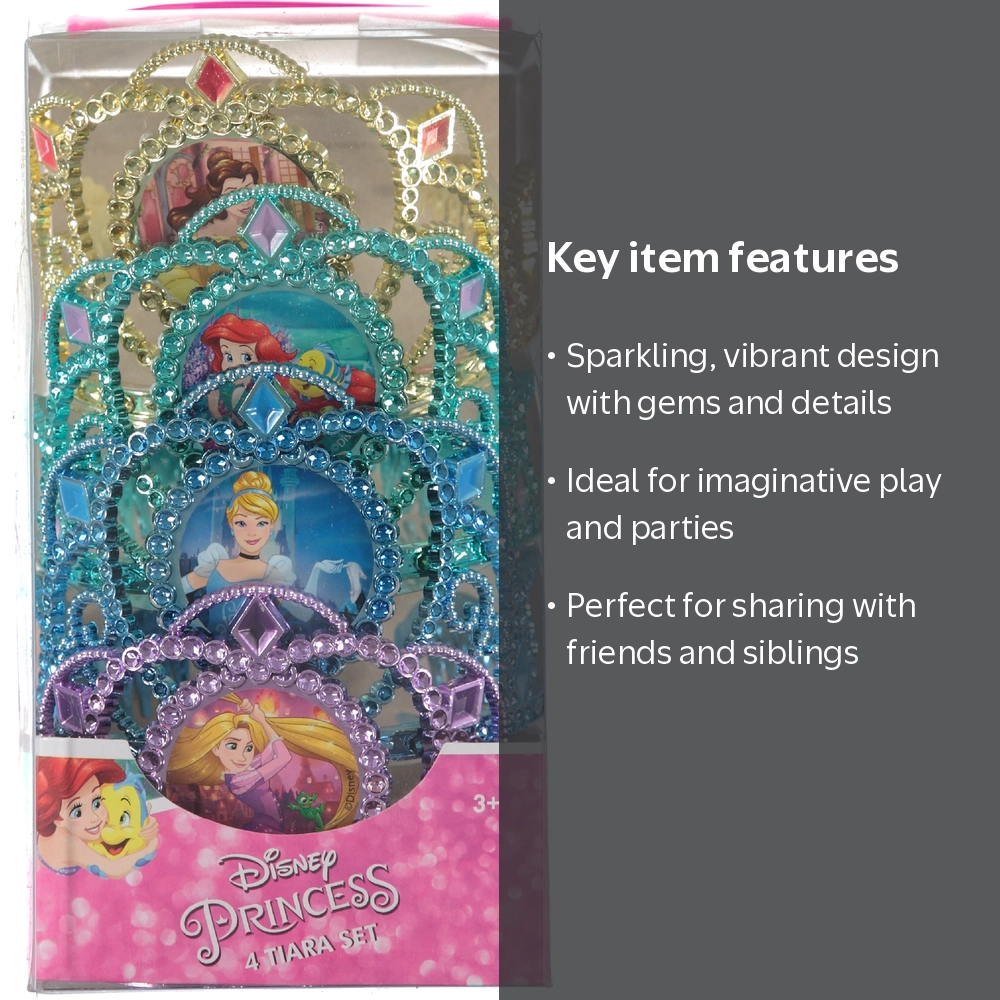 Princess Tiaras, 4 Pack, Multicolored, Disney - Walmart.com