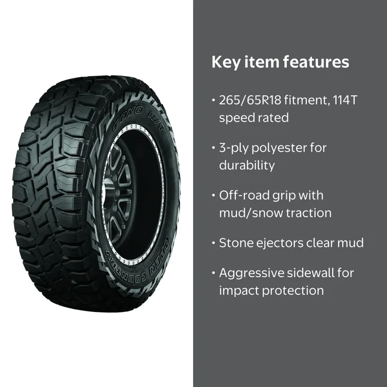 Toyo Open Country R/T Rugged Terrain 265/65R18 114T Light Truck