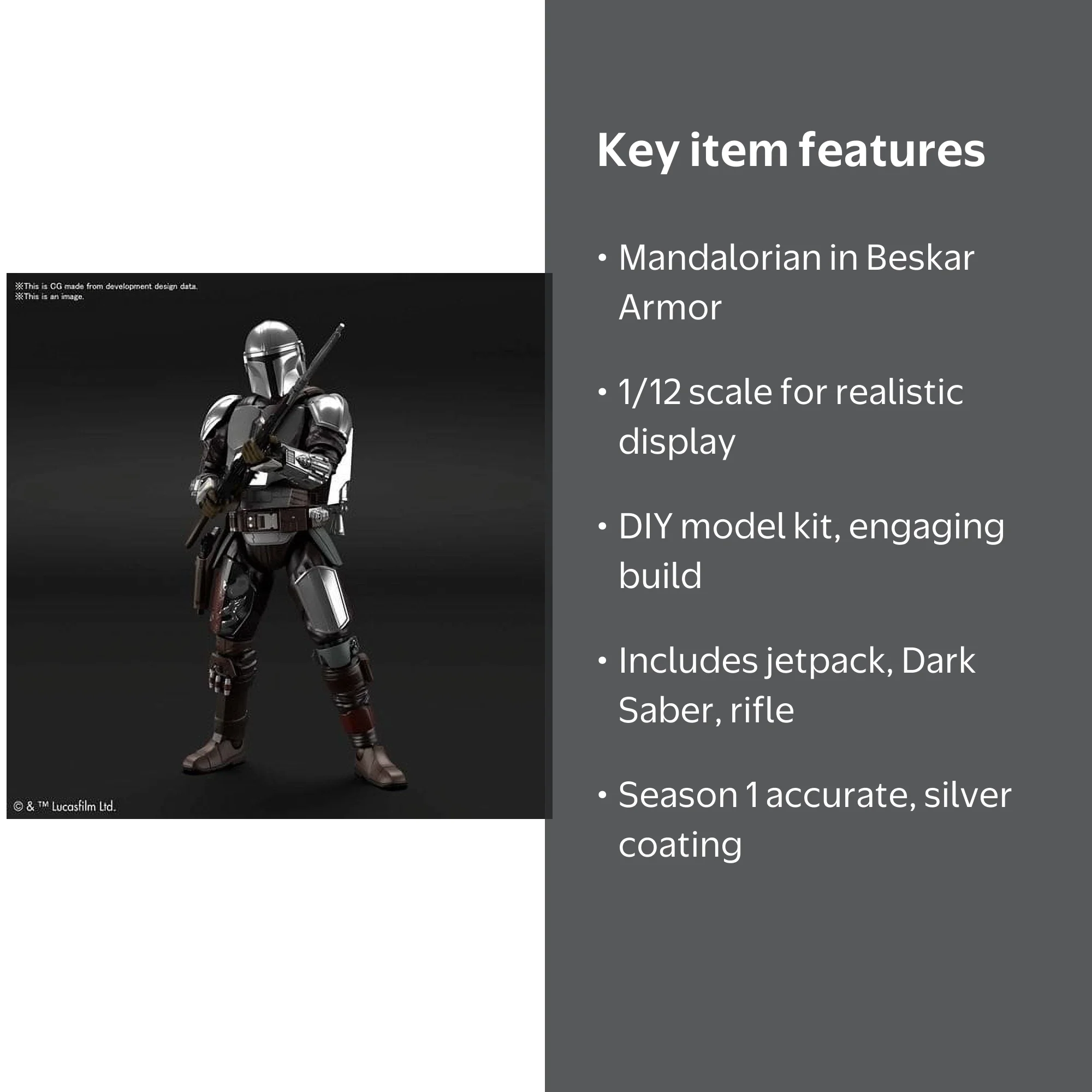 Star Wars The Mandalorian Beskar Armor Coating Model Kit - Walmart.com