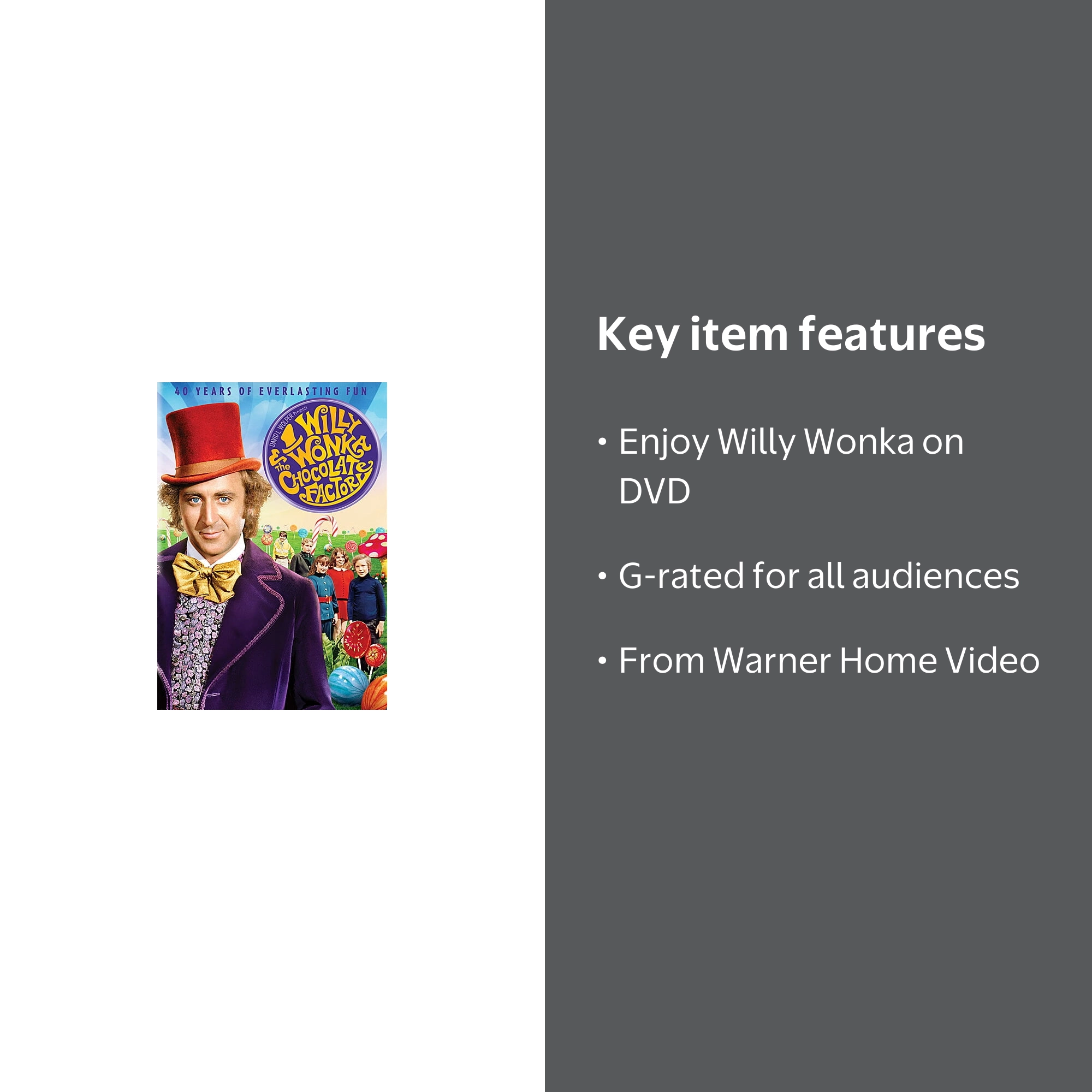 Willy Wonka And The Chocolate Factory [DVD] 40th Anniversary