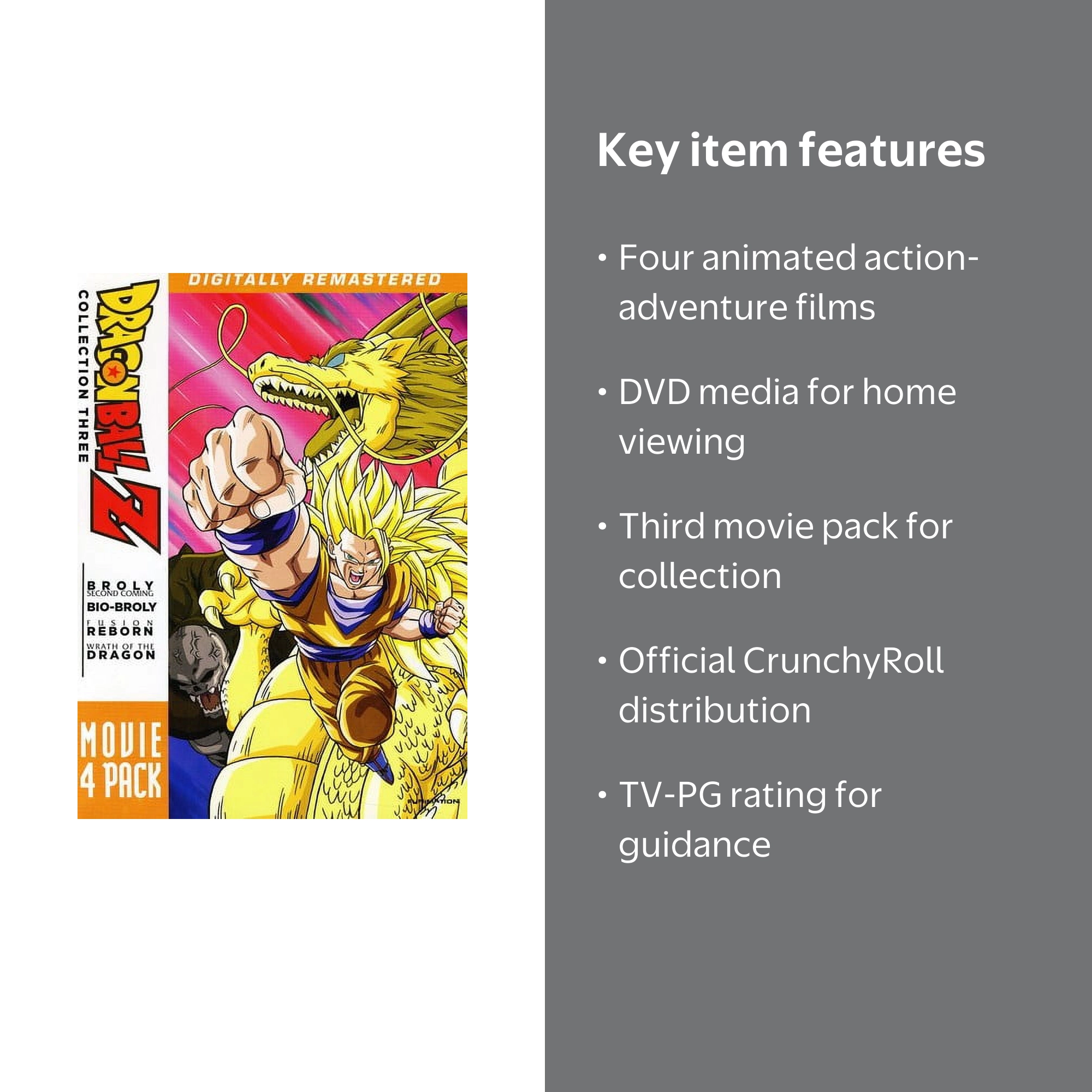 Dragon Ball Z: Movie Pack #3 (DVD) Movies 10 - 13 (CrunchyRoll