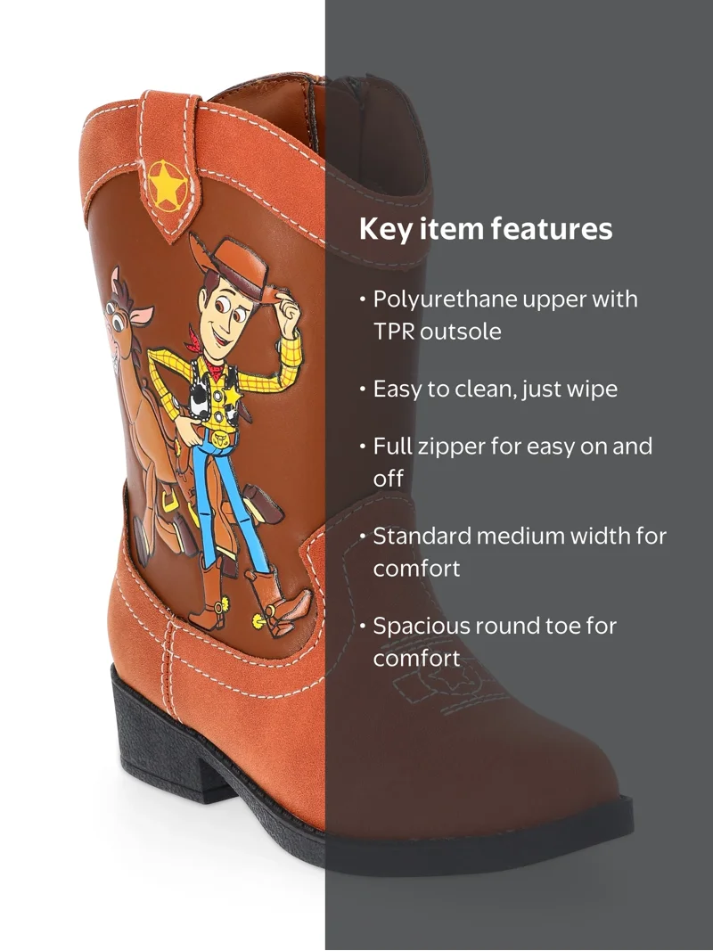 Disney Pixar Toy Story Toddler Boys Woody Western Cowboy Boots
