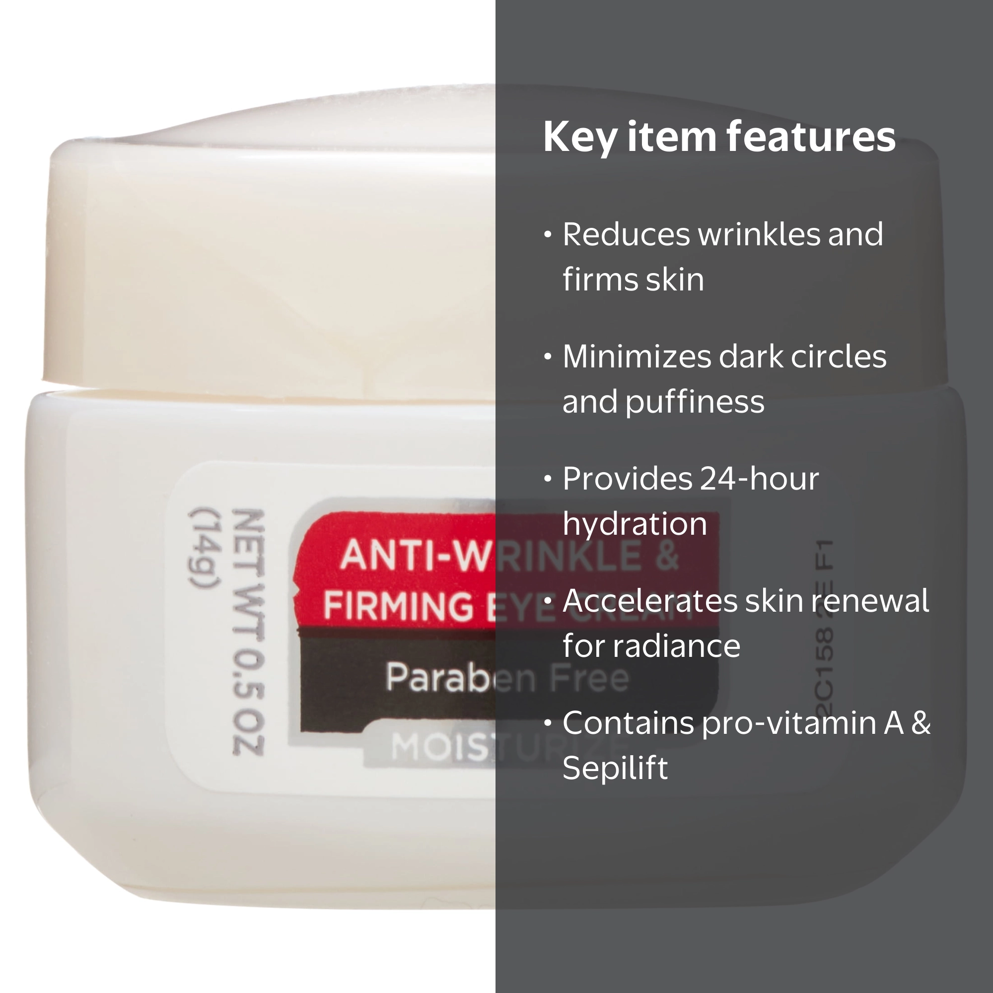 Equate, Reviving Anti-Wrinkle & Firming Eye Cream, 0.5 oz
