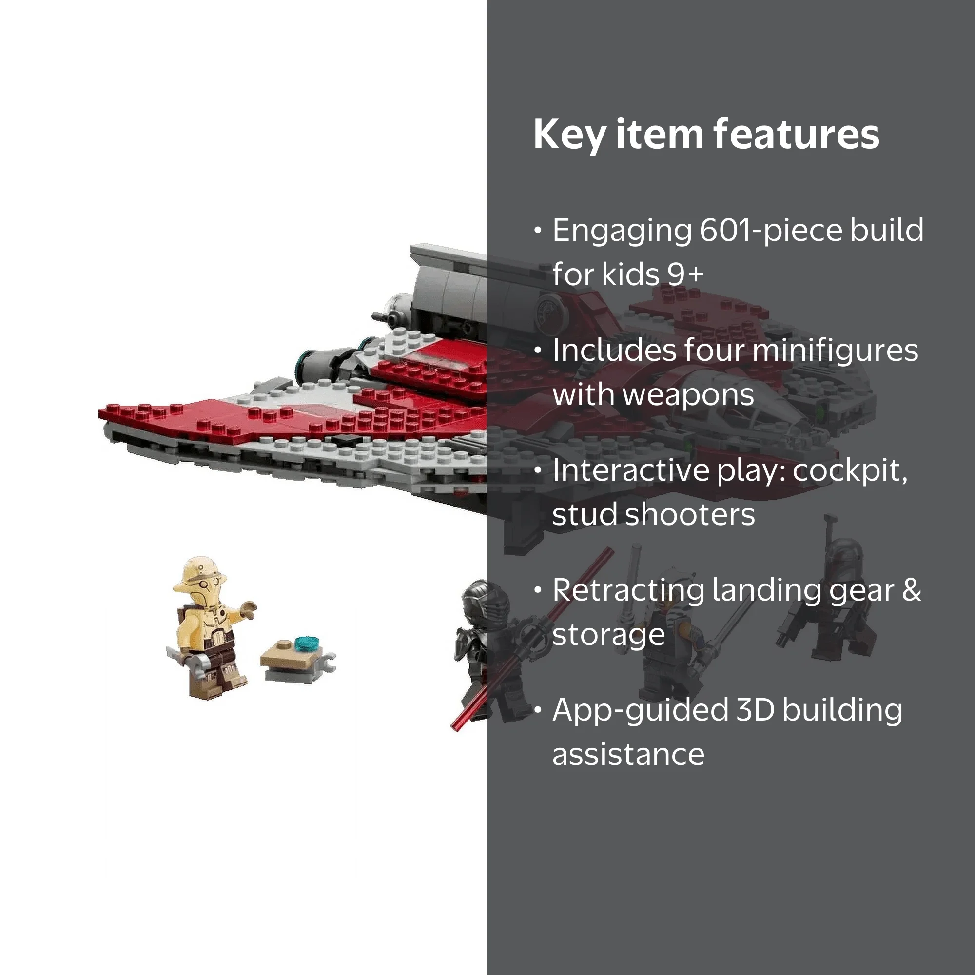LEGO, Star Wars Ahsoka Tano's T-6 Jedi Shuttle, 75362, Multicolor