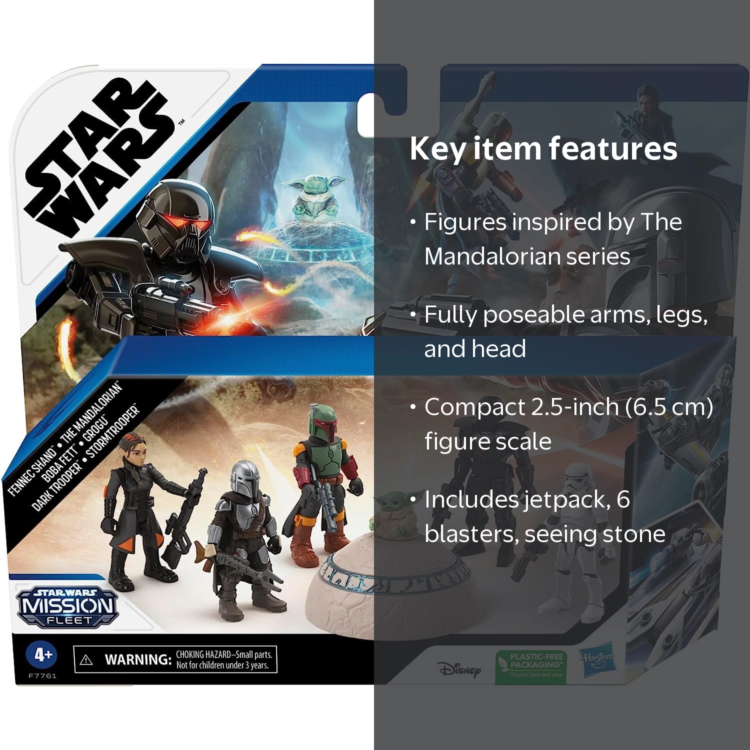 STAR WARS Mission Fleet Mandalorian Action Figure Set with 6