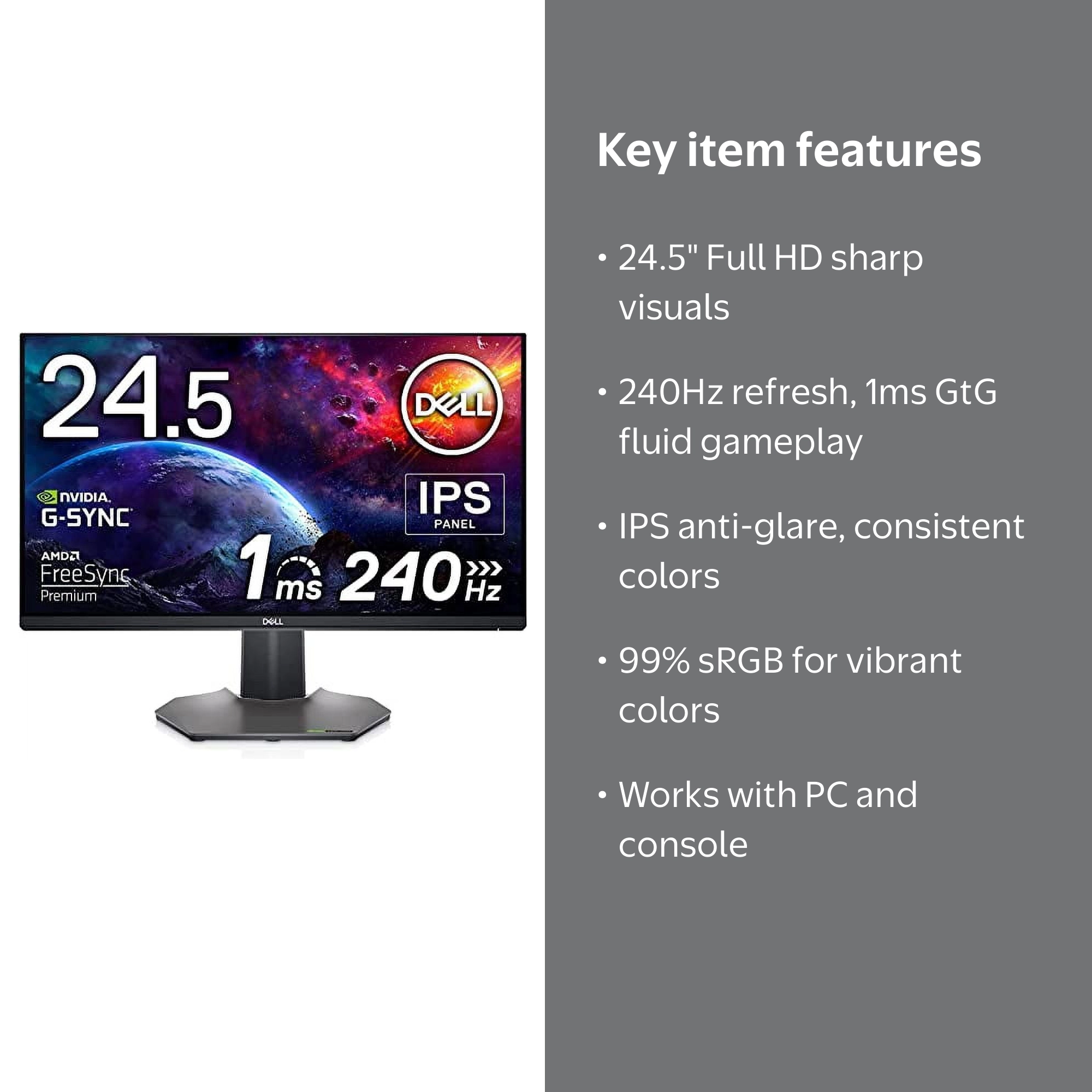 【本日限定値下げ】Dell s2522HG モニター 24.5インチ　240Hz Amazon.co.jp: Dell S2522HG 24.5インチ ゲーミングモニター (3年間無