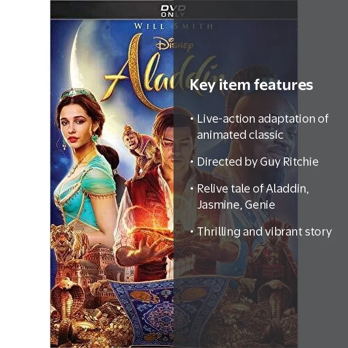 Aladdin (Live Action) (DVD) - Walmart.com