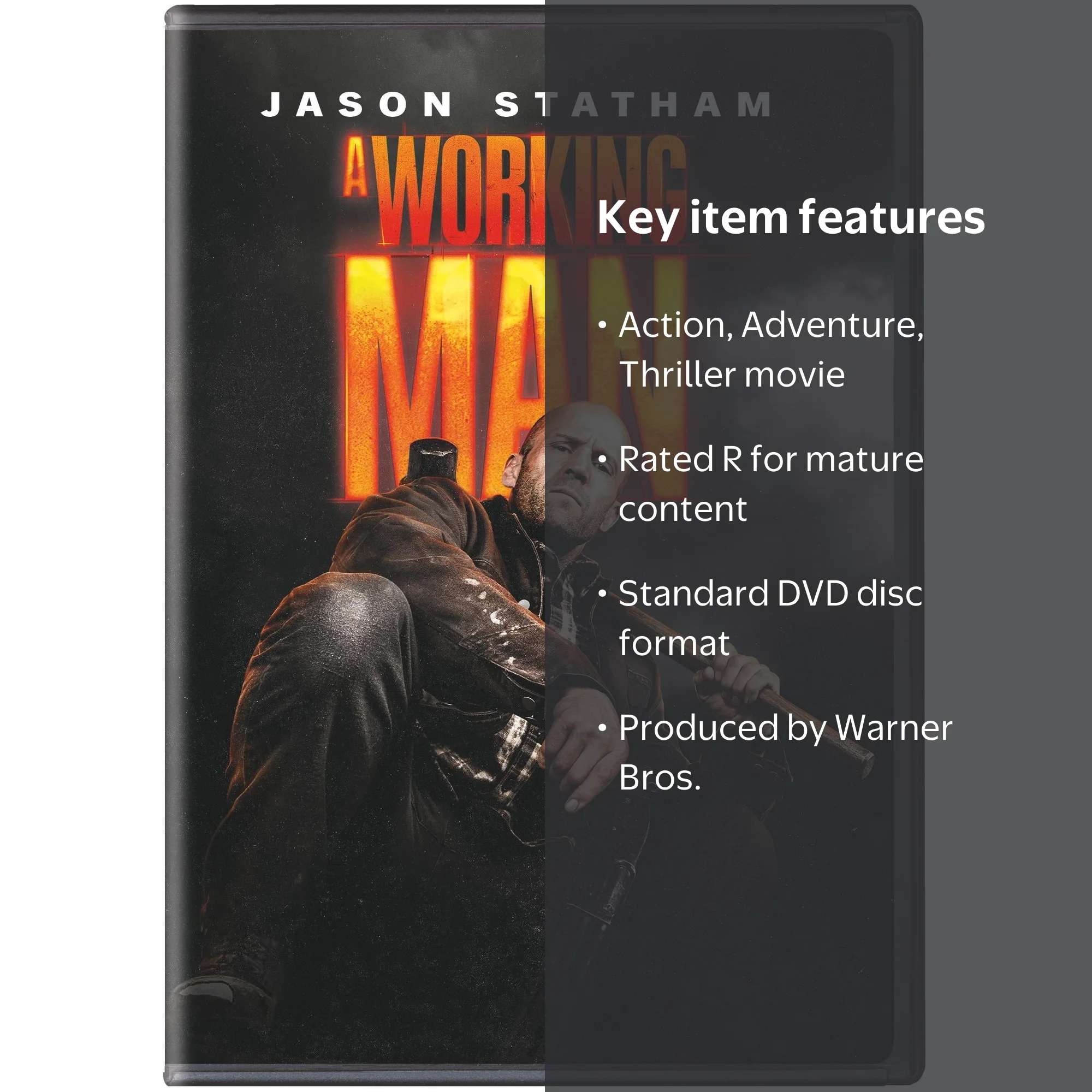 Anderson, A Working Man DVD, Warner Bros., Action, Thriller