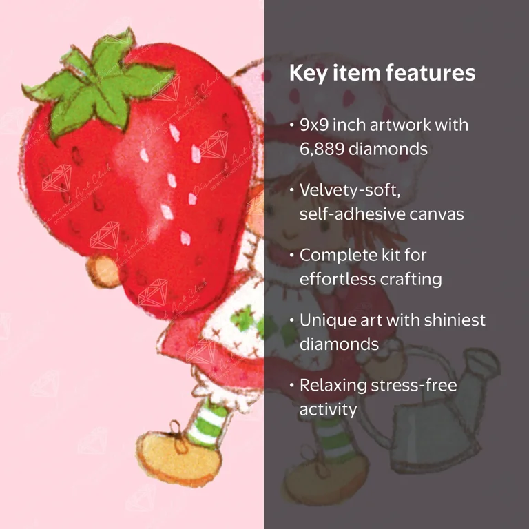 DIAMOND ART CLUB® Berry Sweet Gardener Diamond Painting Kit, Fun