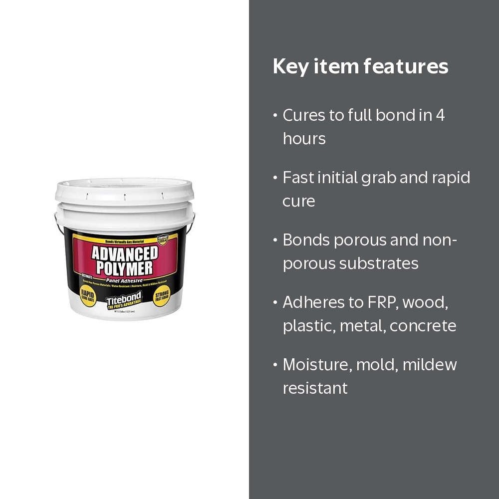 Titebond GREENchoice 3.5 gal Advanced Polymer Panel Adhesive Glue