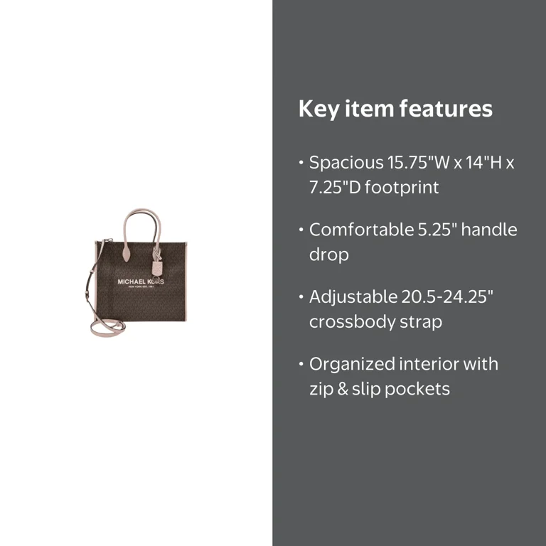 Michael Kors Womens Mirella Large Tote Crossbody Bag 35F2G7ZT3B