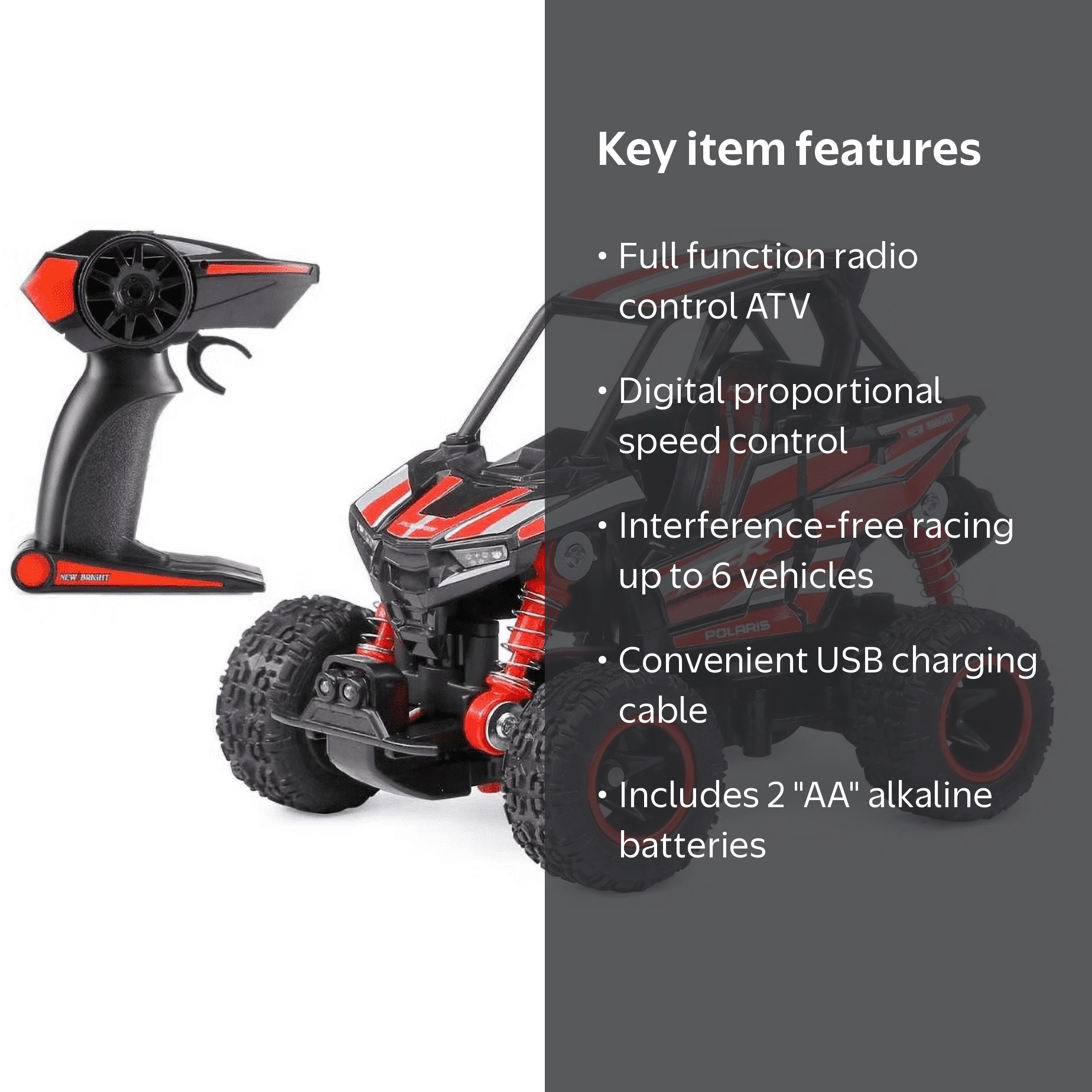 New Bright RC Polaris Pro - 1:43 Scale Toy New With Box - Walmart.com