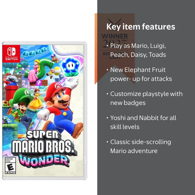 Nintendo, Super Mario Bros. Wonder, for Nintendo Switch - Walmart.com
