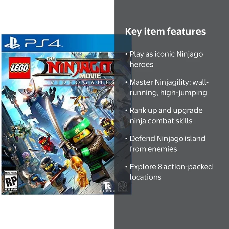 LEGO Ninjago Movie Video Game for Kids - PlayStation 4 Fun