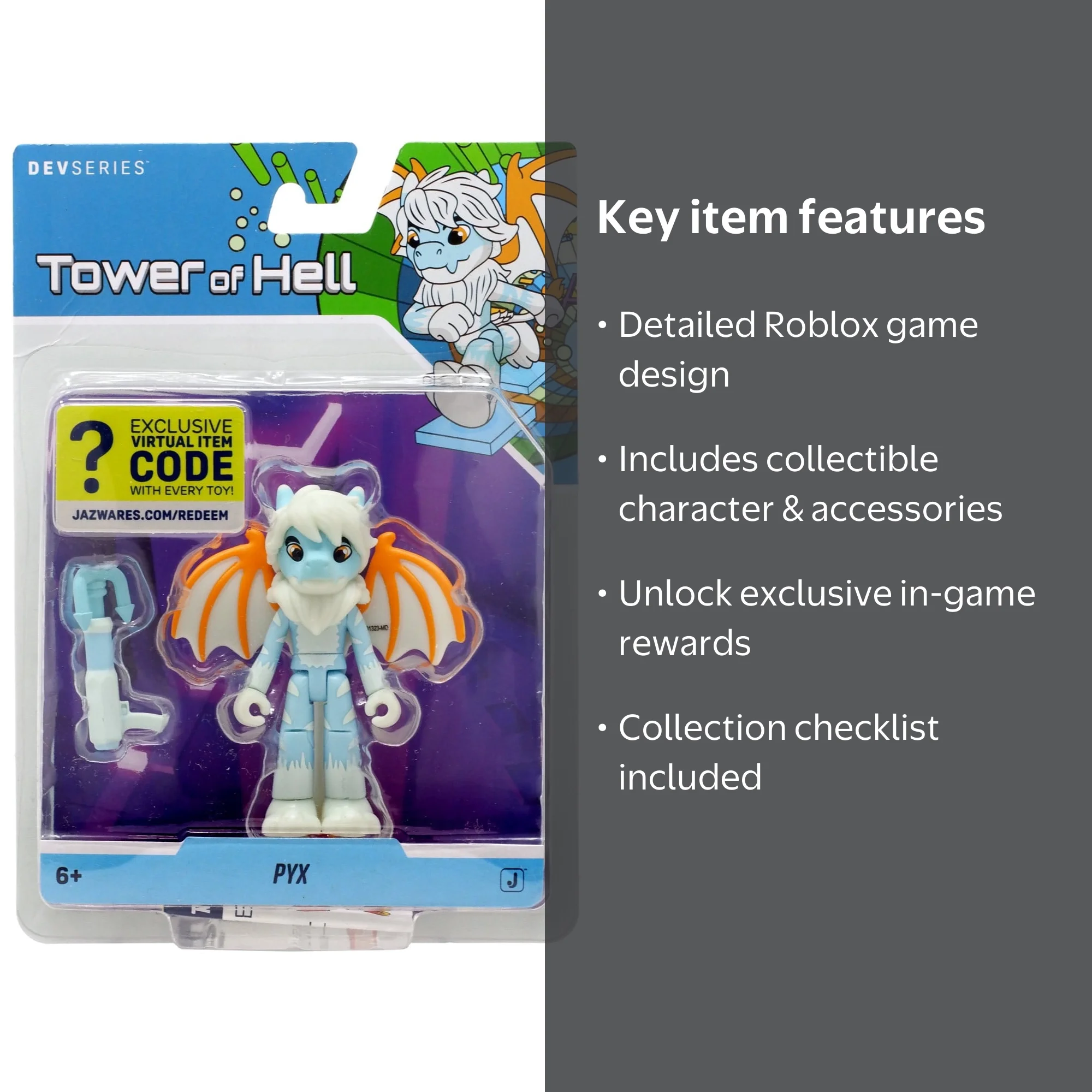 Jazwares Tower of Hell Roblox Ninja Legends Pyx Action Figure