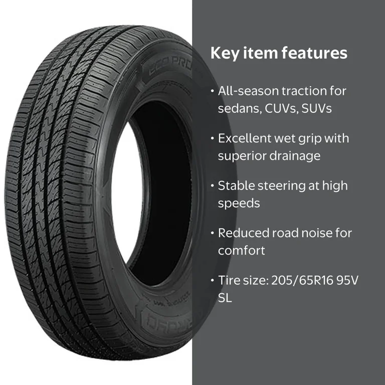 Arroyo Eco Pro A/S All-Season Tire, 205/65R16 95V, 50K Mile